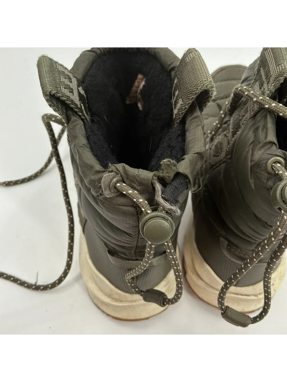 The North Face Green Thermoball Lace-Up Boots Womens Size 7